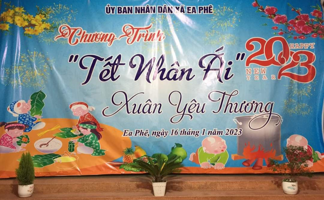 UBND xã Ea Phê tổ chức Chương trình "Tết nhân ái" Xuân Quý Mão năm 2023